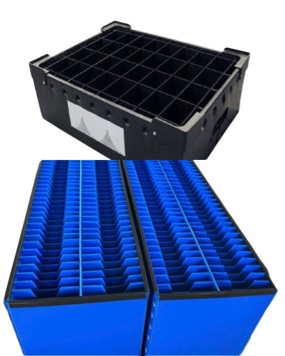 ESD Antistatic Danpla Container Box with Partitions